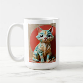 Origami Paper Cat Kaffeetasse