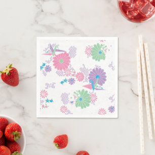Origami Paper Crans und Blume Papier Napkins Serviette