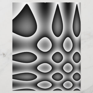 Origami Paper, Graue Abstrakte Punkte & Teardrops Flyer