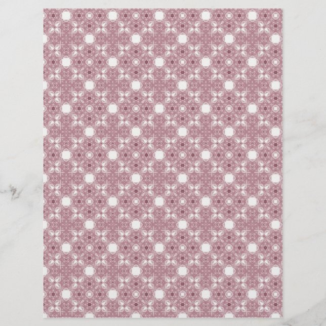 Origami Paper Mauve White Customizable Hobby Art Flyer (Vorne)