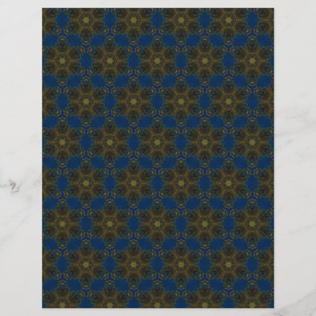 Origami Paper Navy Blue Customizable Hobby Art Flyer (Vorne)