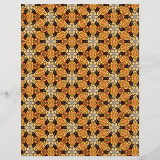 Origami Paper Orange Black Customizable Hobby Art Flyer (Vorne)