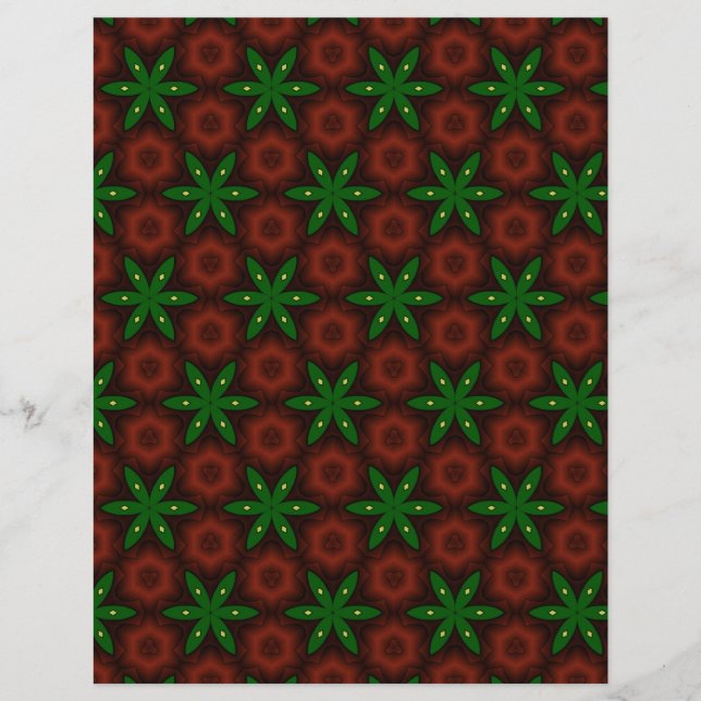 Origami Paper Red Green Customizable Hobby Art Flyer (Vorne)