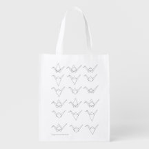 Origami Papierkran-Tasche