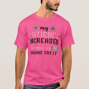 Origami Patience japanisches Papier falten Künstle T-Shirt
