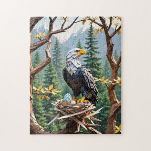Origami Patriotic American Eagle Puzzle