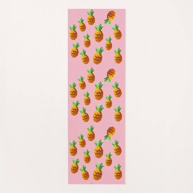 Origami Pineapples Yoga Mat Yogamatte (Vorderseite)