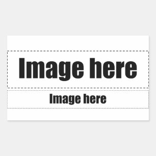 Origami Rechteckiger Aufkleber