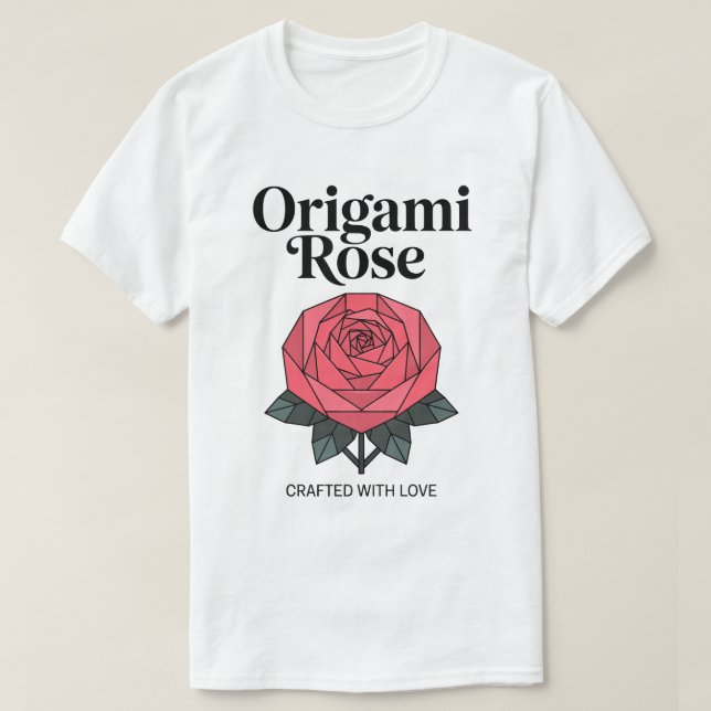 Origami Rose Tee (Design vorne)