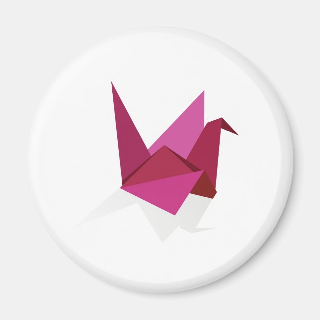 Origami-Schwan Magnet (Vorne)