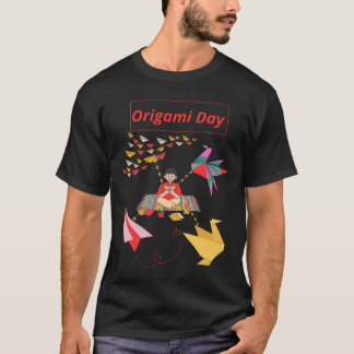Origami-Seite eines Tages T-Shirt