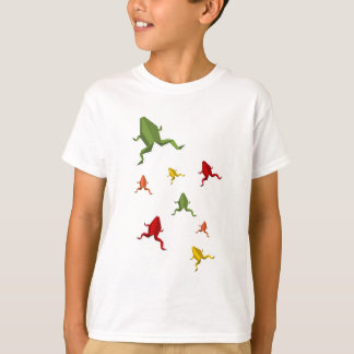 origami vibrierender Farbfrosch T-Shirt