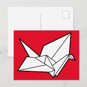 Origami-Vogel Postkarte