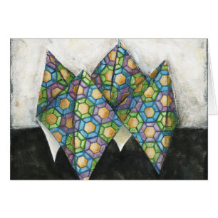 Origami Wahrsager auf geometrischem Papier