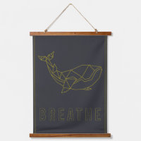 Origami Wale-Affirmation Plakat zur Selbstakzeptie