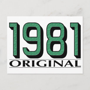 Original 1981 postkarte