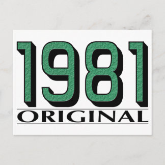 Original 1981 postkarte