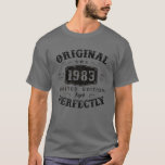 Original 1983 40 Jahre alt 40. Geburtstagsgeschenk T-Shirt<br><div class="desc">Original 1983 40 Jahre alt 40. Geburtstagsgeschenke für</div>