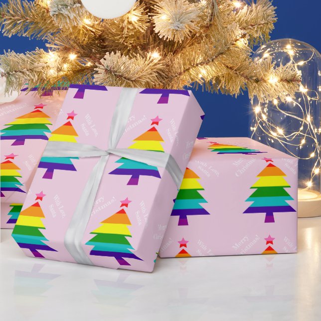 Original 8 Streifen LGBT Prix Flag LGBTQ Weihnacht Geschenkpapier (Feiertage)