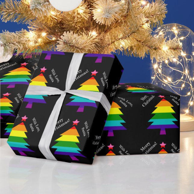 Original 8 Streifen LGBT Prix Flag LGBTQ Weihnacht Geschenkpapier (Feiertage)