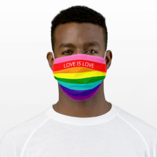 Original 8 Streifen LGBT-Rainbow-Farben hinzufügen Mund-Nasen-Maske Aus Stoff