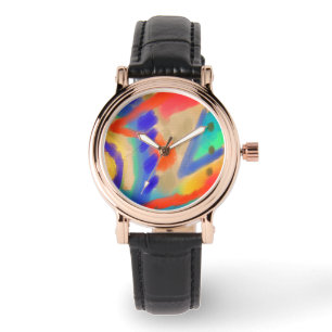 Original Abstrakte Kunst zu tragen Armbanduhr