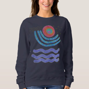 Original Abstrakte Kunst zu tragen Sweatshirt