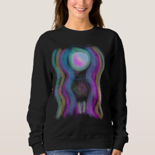 Original Abstrakte Kunst zu tragen Sweatshirt