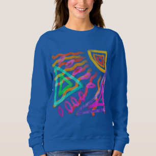 Original Abstrakte Kunst zu tragen Sweatshirt