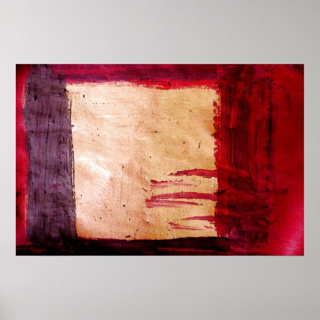 Original Abstrakte Kunstdrucke - Rothko Style Poster (Vorne)