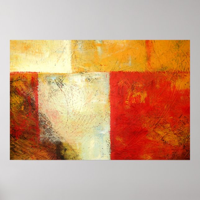 Original Abstrakte Kunstdruckerei - Moderne Kunstw Poster (Vorne)