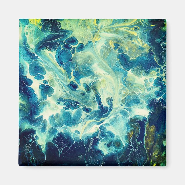 Original Acrylic PourArt Magnet (Vorne)