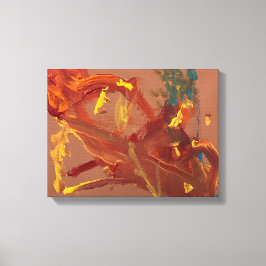 Original Acrylmalerei, bedruckt als Leinwanddruck