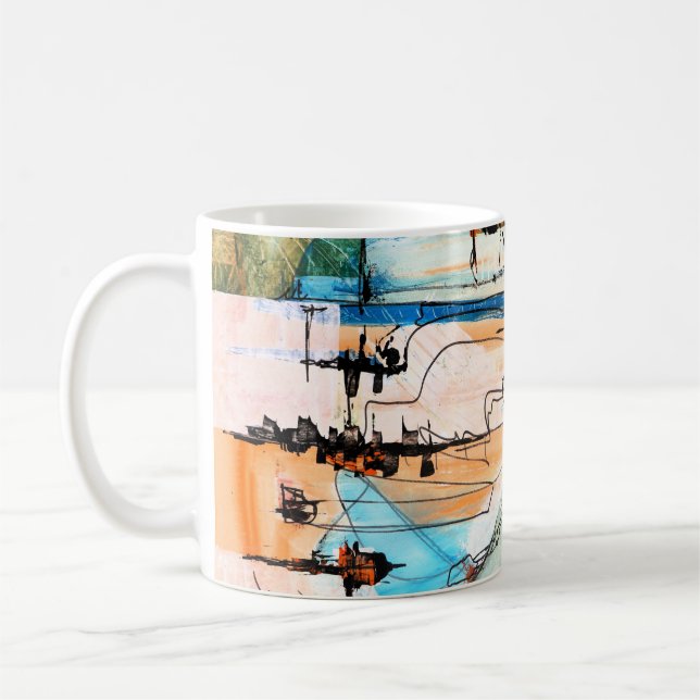 Original Acrylmalerei Kaffeetasse (Links)