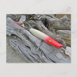 Original AJS Bleistift Popper Fishing Lure Postkarte