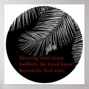Original Art Photo Haiku Love Beautiful Wall Decor Poster
