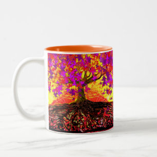 Original Art Roots führen tiefe Coffe-Tasse aus Zweifarbige Tasse