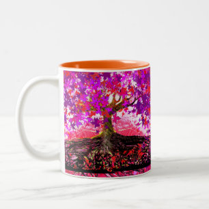 Original Art Roots führen tiefe Coffe-Tasse aus Zweifarbige Tasse