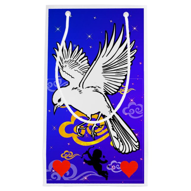 ORIGINAL ART VALENTINE'S DAY GIFT BAG KLEINE GESCHENKTÜTE (Vorderseite)