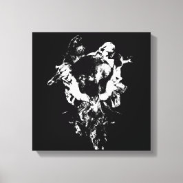 Original Art Work #3 Schwarzweiß Leinwanddruck