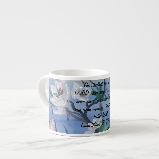 Original Art Work Scripting Espressotasse (Vorderseite Links)