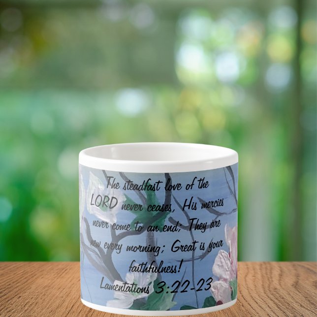 Original Art Work Scripting Espressotasse (Elegant Scripture Mug, )