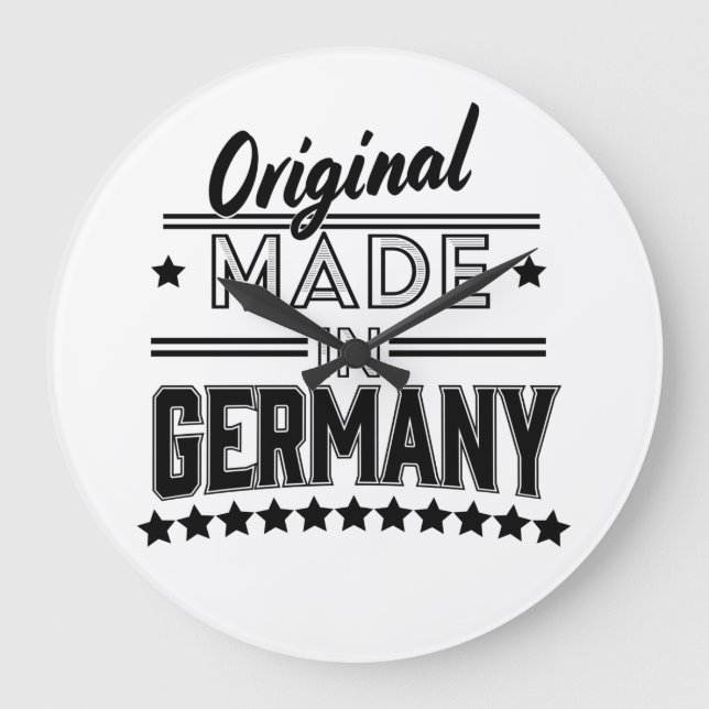 Original aus Deutschland Große Wanduhr (Vorderseite)