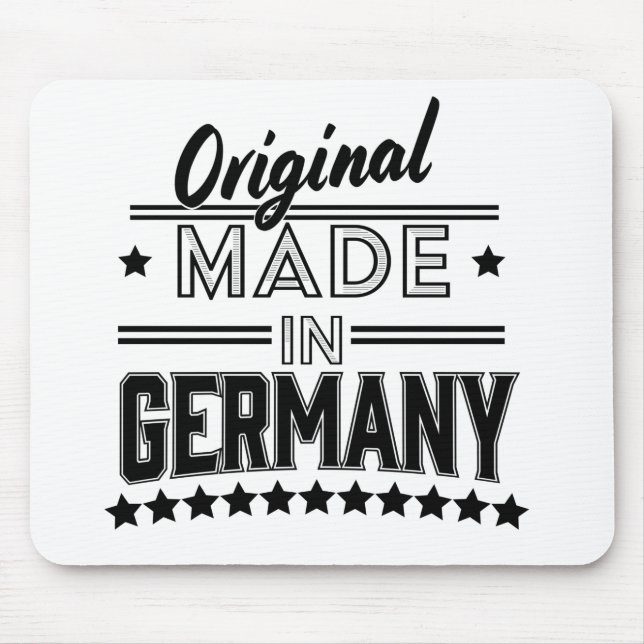 Original aus Deutschland Mousepad (Vorne)