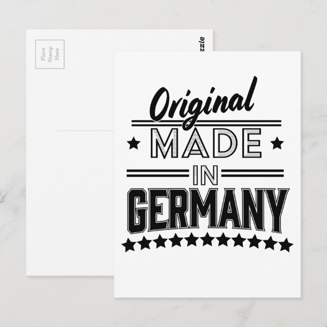 Original aus Deutschland Postkarte (Vorne/Hinten)