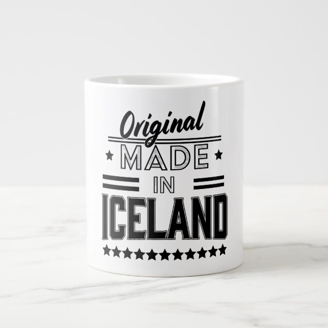 Original aus Island Jumbo-Tasse (Vorderseite)