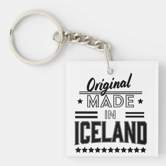 Original aus Island Schlüsselanhänger (Vorderseite)