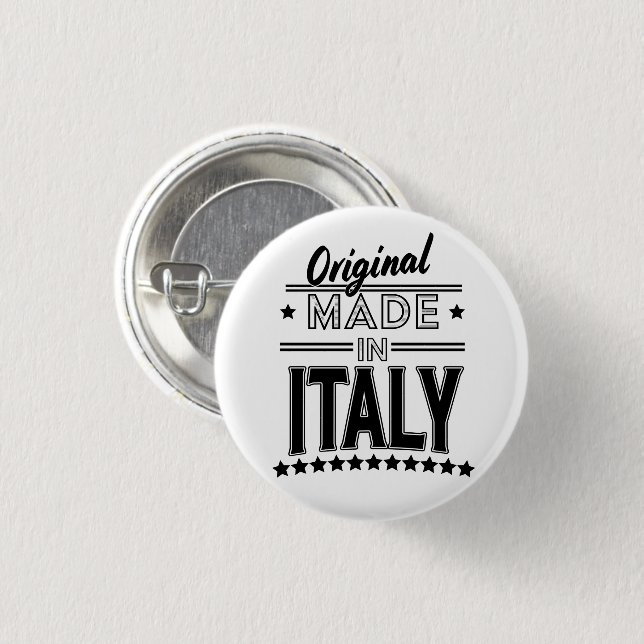 Original aus Italien Logo Button (Vorne & Hinten)