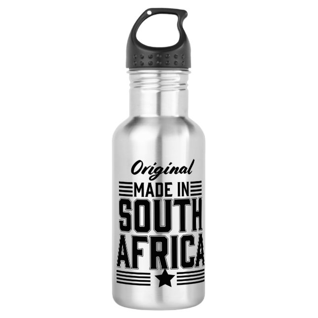 Original aus Südafrika Edelstahlflasche (Vorderseite)
