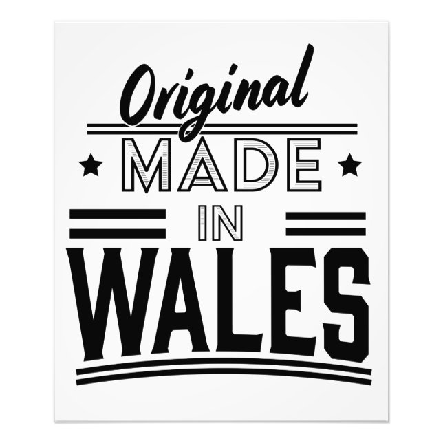 Original aus Wales Fotodruck (Vorne)